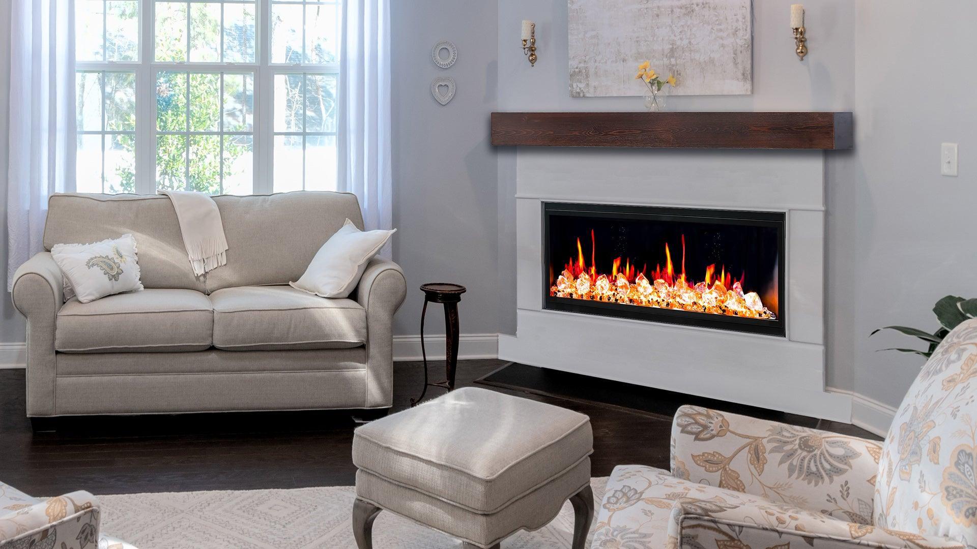 ZopaFlame™ 65" Linear Built-in Electric Fireplace - BC17655X - ZopaFlame Fireplaces