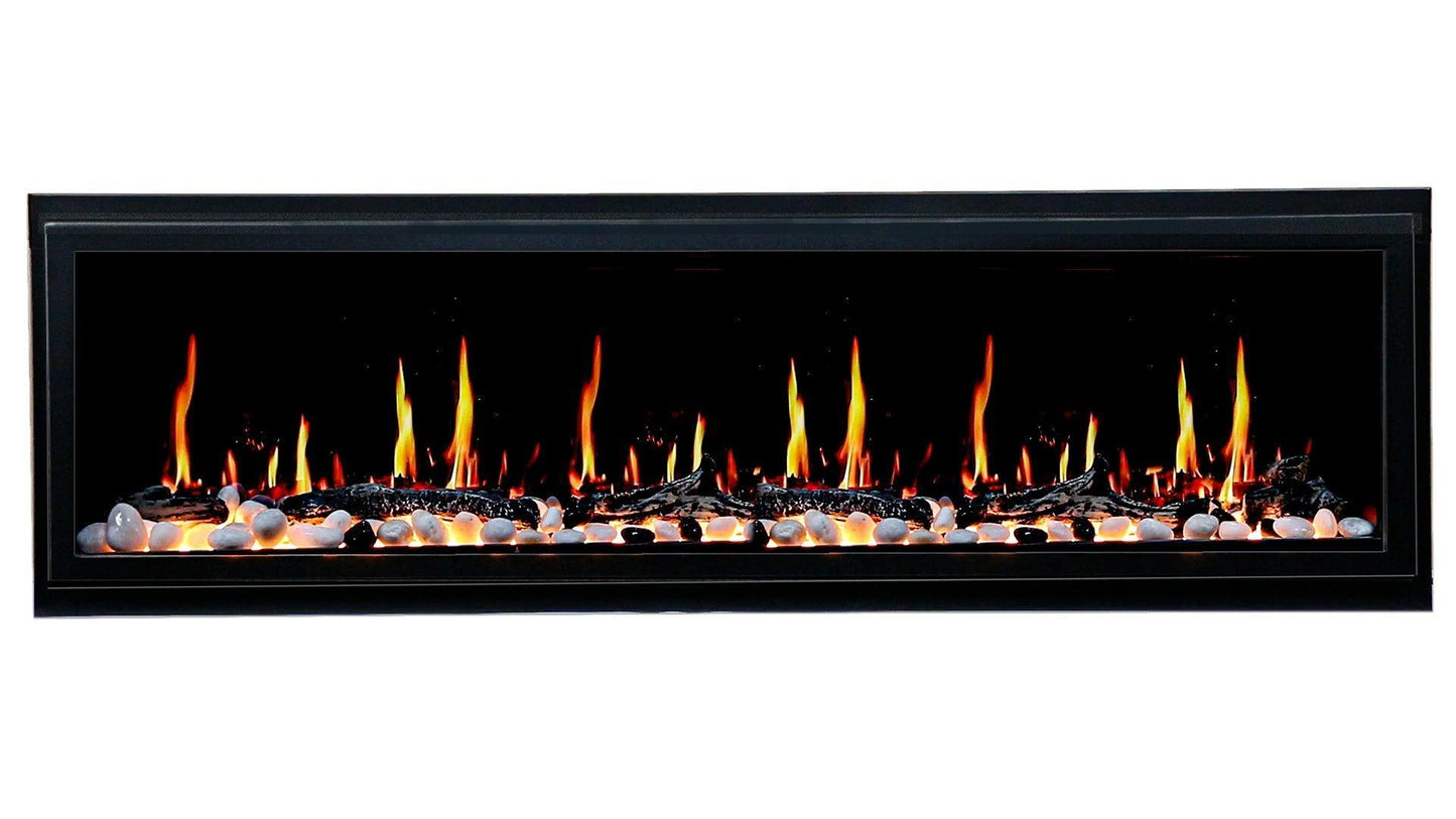 ZopaFlame™ 65" Linear Built-in Electric Fireplace - BP17655X - ZopaFlame Fireplaces