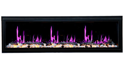 ZopaFlame™ 65" Linear Built-in Electric Fireplace - BP17655X - ZopaFlame Fireplaces