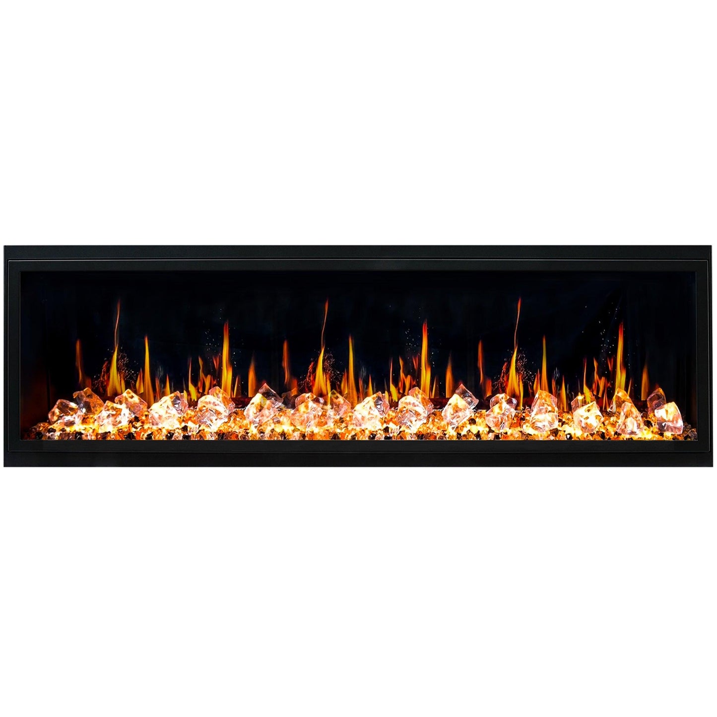 ZopaFlame™ 66" Linear Built-in Electric Fireplace - BC19655V - ZopaFlame Fireplaces