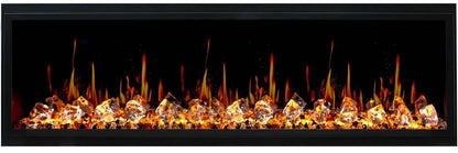 ZopaFlame™ 66" Linear Built-in Electric Fireplace - BC19655V - ZopaFlame Fireplaces
