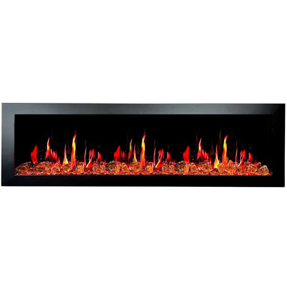 ZopaFlame™ 67" Linear Wall-mount Electric Fireplace - BG17688X - ZopaFlame Fireplaces