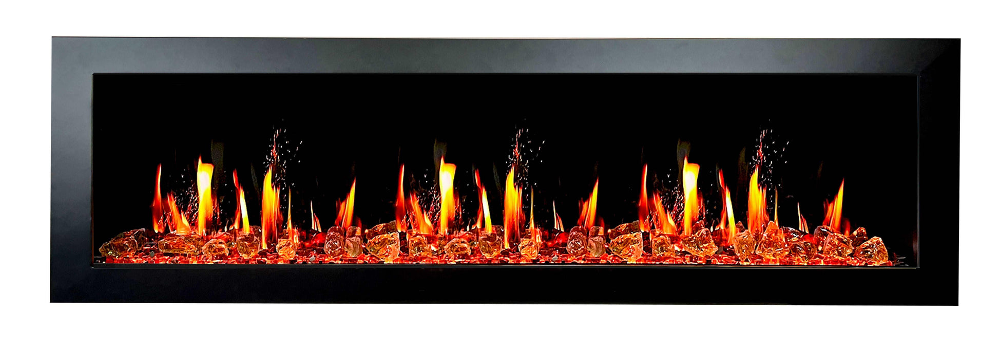 ZopaFlame™ 67" Linear Wall-mount Electric Fireplace - BG17688X - ZopaFlame Fireplaces