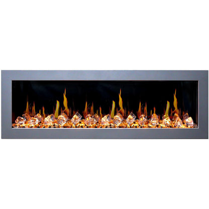 ZopaFlame™ 67" Linear Wall-mount Electric Fireplace - SC17688X - ZopaFlame Fireplaces