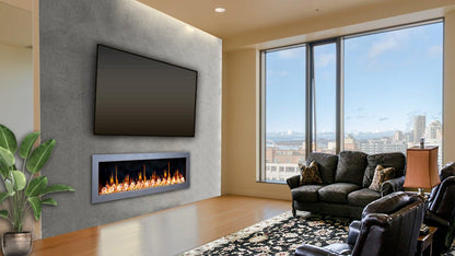 ZopaFlame™ 67" Linear Wall-mount Electric Fireplace - SC17688X - ZopaFlame Fireplaces