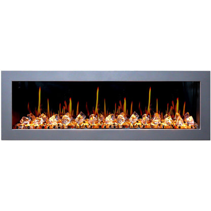 ZopaFlame™ 67" Linear Wall-mount Electric Fireplace - SC17688X - ZopaFlame Fireplaces