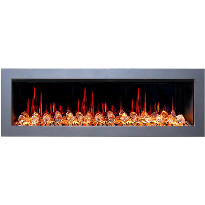 ZopaFlame™ 67" Linear Wall-mount Electric Fireplace - SC17688X - ZopaFlame Fireplaces