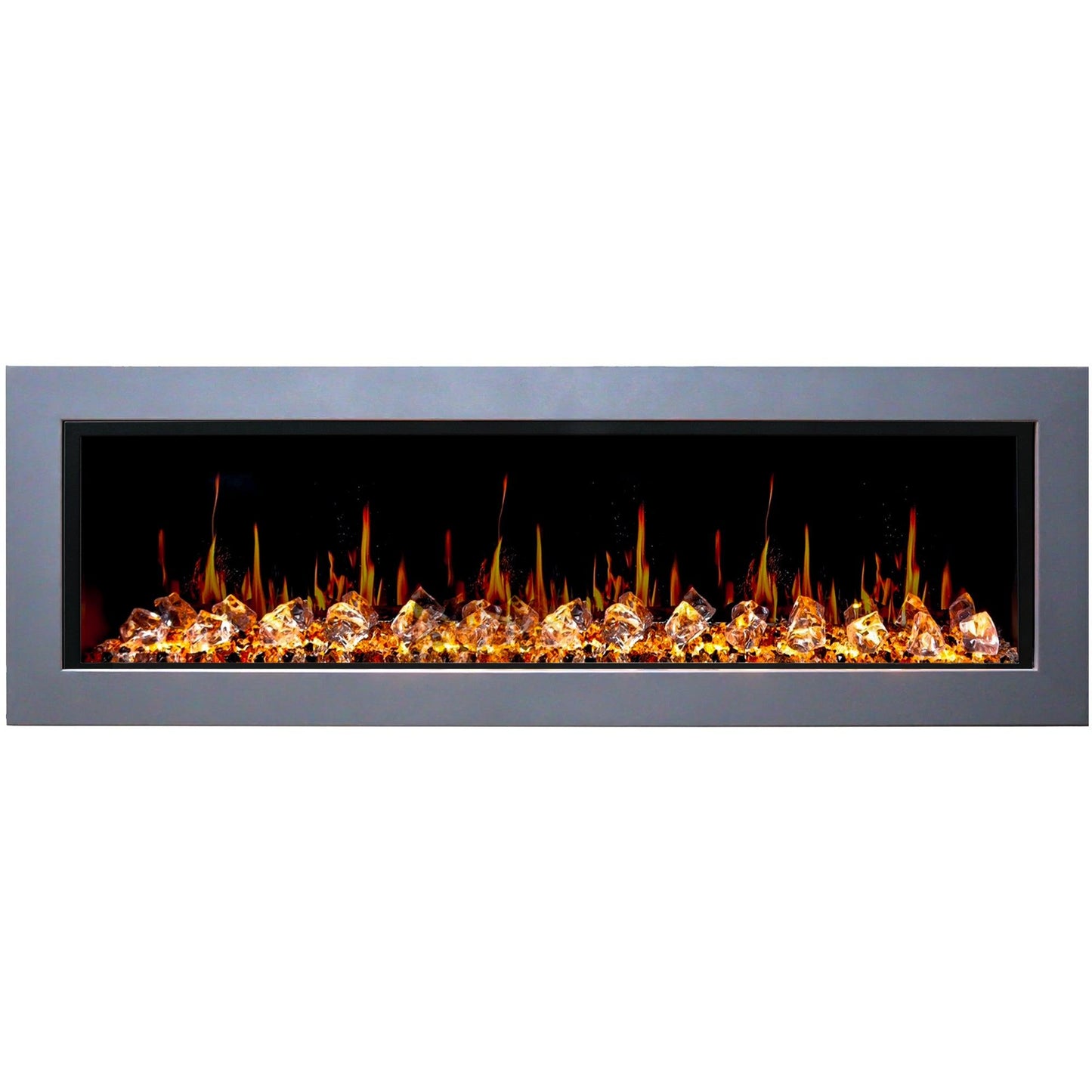 ZopaFlame™ 67" Linear Wall-mount Electric Fireplace - SC17688X - ZopaFlame Fireplaces