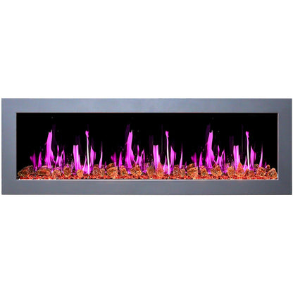 ZopaFlame™ 67" Linear Wall-mount Electric Fireplace - SG17688X - ZopaFlame Fireplaces