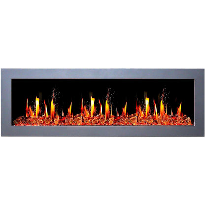 ZopaFlame™ 67" Linear Wall-mount Electric Fireplace - SG17688X - ZopaFlame Fireplaces