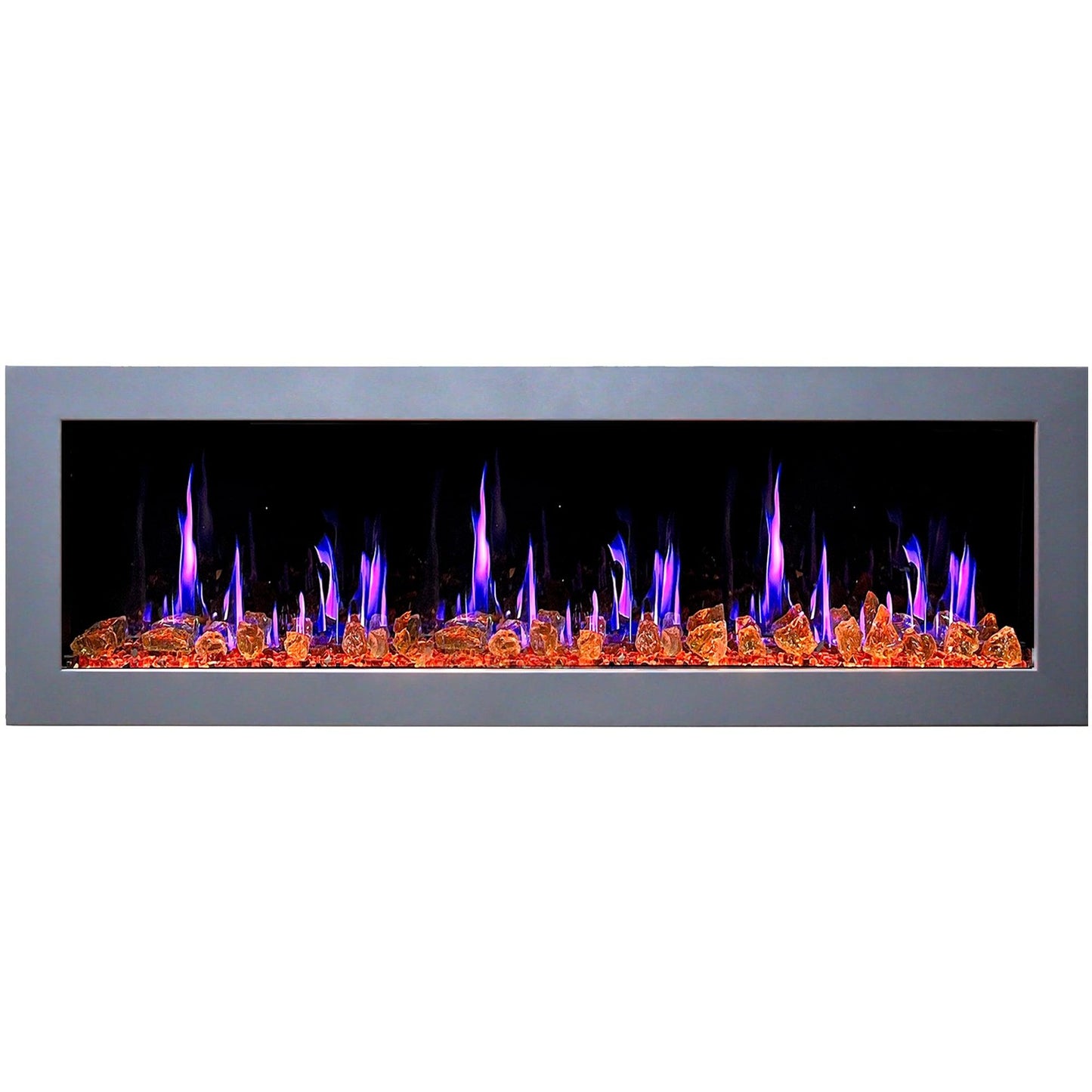 ZopaFlame™ 67" Linear Wall-mount Electric Fireplace - SG17688X - ZopaFlame Fireplaces