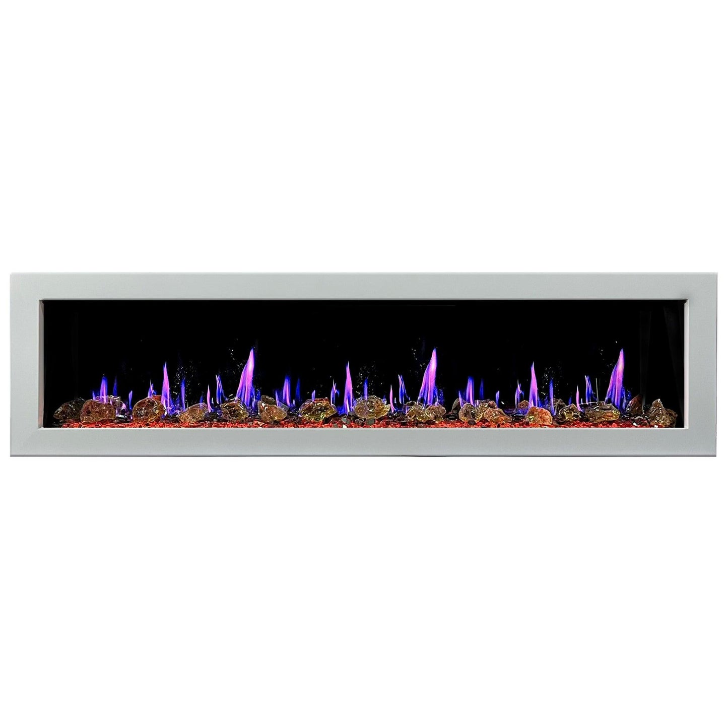 ZopaFlame™ 67" Linear Wall-mount Electric Fireplace - WG17688X - ZopaFlame Fireplaces