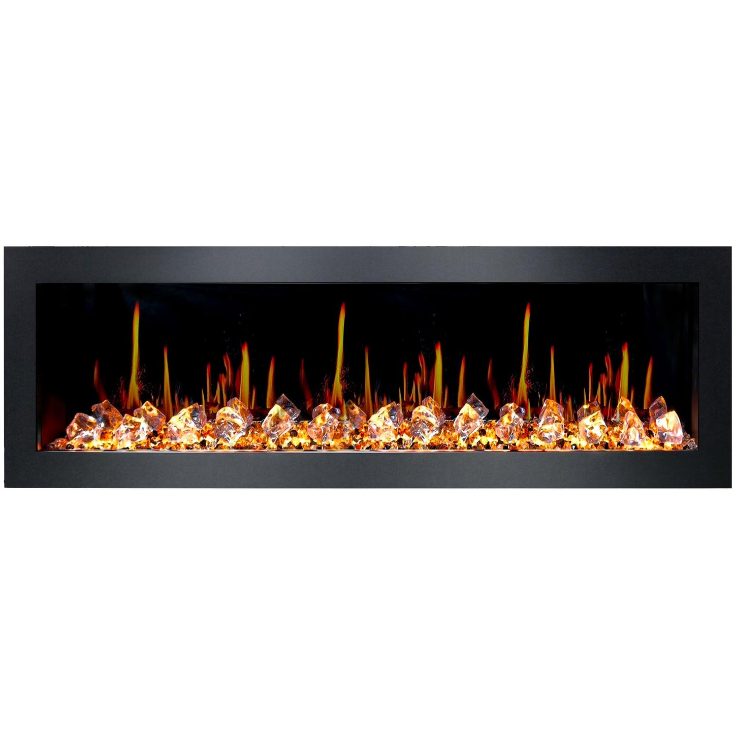 ZopaFlame™ 68" Linear Wall-mount Electric Fireplace - BC19688V - ZopaFlame Fireplaces