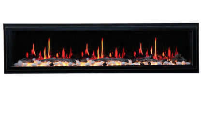 ZopaFlame™ 76" Linear Built-in Electric Fireplace - BP19755V - ZopaFlame Fireplaces