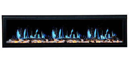 ZopaFlame™ 76" Linear Built-in Electric Fireplace - BP19755V - ZopaFlame Fireplaces