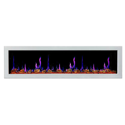 ZopaFlame™ 78" Linear Wall-mount Electric Fireplace - WG19788V - ZopaFlame Fireplaces